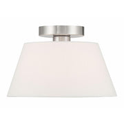 1-Light Ceiling Light in Brushed Nickel