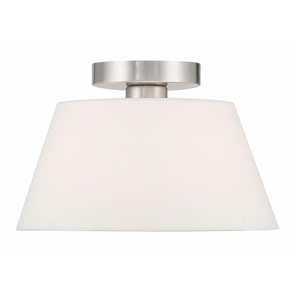 1-Light Ceiling Light in Brushed Nickel