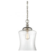1-Light Mini Pendant in Polished Nickel