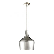 1-Light Pendant in Polished Nickel