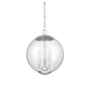 3-Light Pendant in Chrome