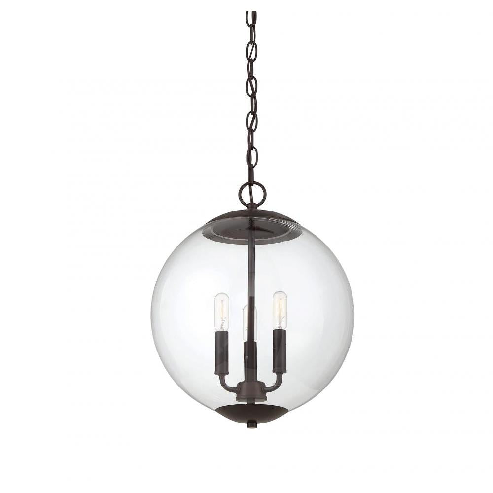 3-Light Pendant in Oil Rubbed Bronze
