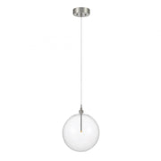 1-Light Pendant in Brushed Nickel
