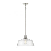 1-Light Pendant in Polished Nickel