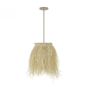 1-Light Pendant in Natural Rattan