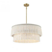 5-Light Pendant in Natural Brass
