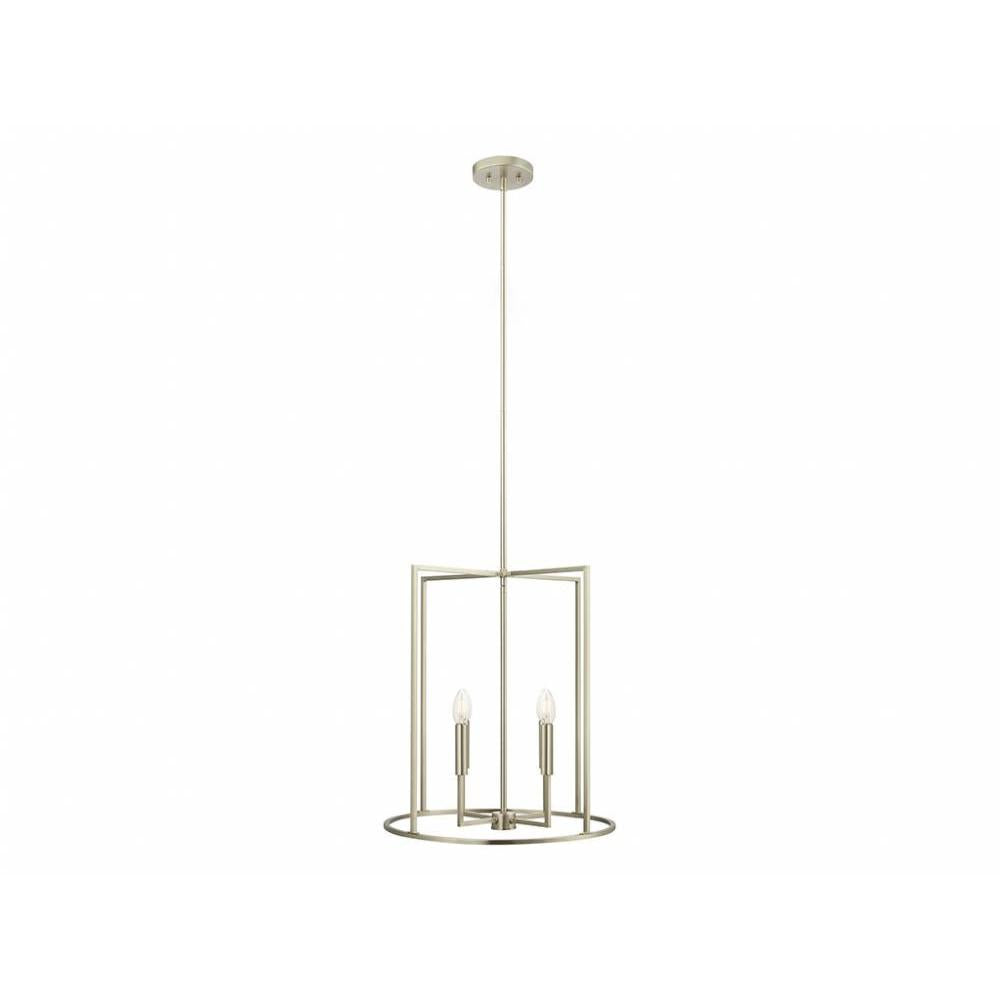 4-Light Pendant in Brushed Nickel