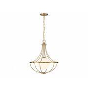 1-Light Pendant in Natural Brass