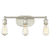 3-Light Bathroom Vanity Light in Brushed Nickel