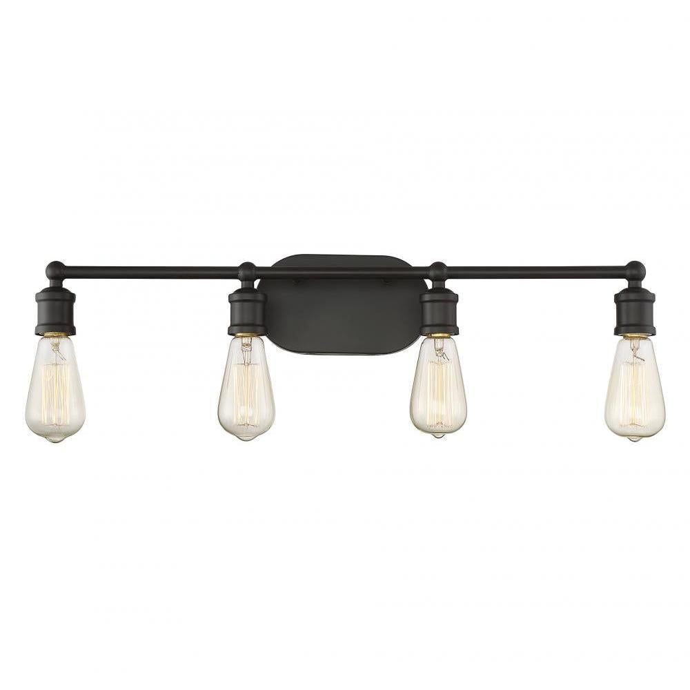 4-Light Bathroom Vanity Light in Oil Rubbed Bronze