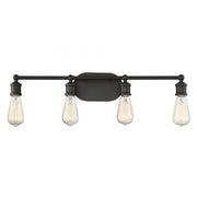 4-Light Bathroom Vanity Light in Oil Rubbed Bronze