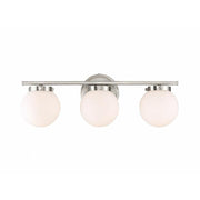 3-Light Bathroom Vanity Light in Brushed Nickel