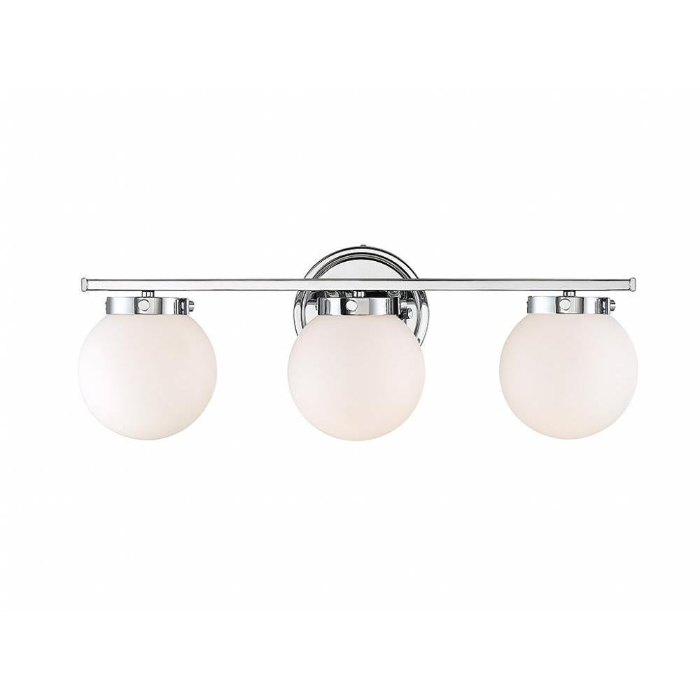 3-Light Bathroom Vanity Light in Chrome