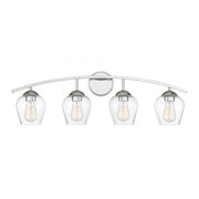 4-Light Bathroom Vanity Light in Chrome