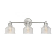 3-Light Bathroom Vanity Light in Brushed Nickel