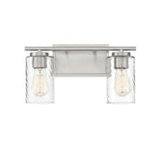 2-Light Bathroom Vanity Light in Brushed Nickel