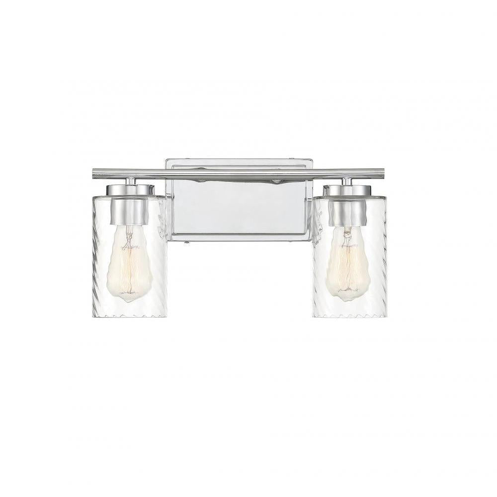 2-Light Bathroom Vanity Light in Chrome