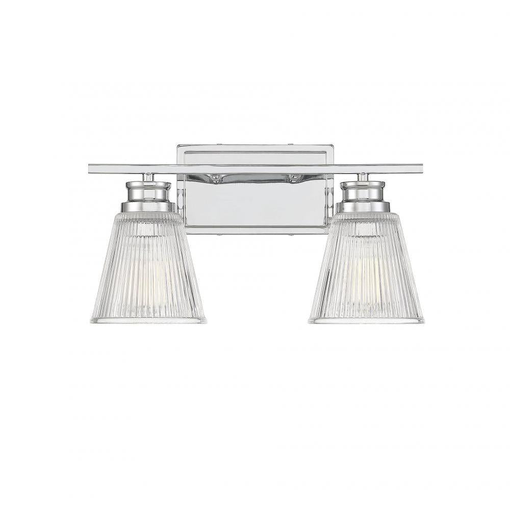 2-Light Bathroom Vanity Light in Chrome