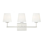 3-Light Bathroom Vanity Light in Polished Nickel