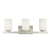 3-Light Bathroom Vanity Light in Brushed Nickel