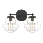 2-Light Bathroom Vanity Light in Oil Rubbed Bronze