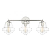 3-Light Bathroom Vanity Light in Polished Nickel