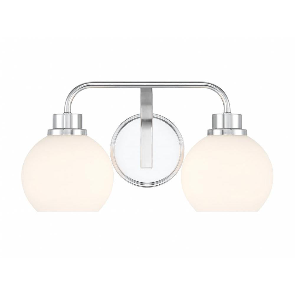 2-Light Bathroom Vanity Light in Chrome