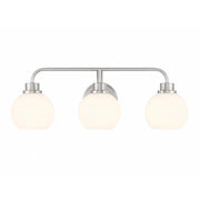 3-Light Bathroom Vanity Light in Brushed Nickel