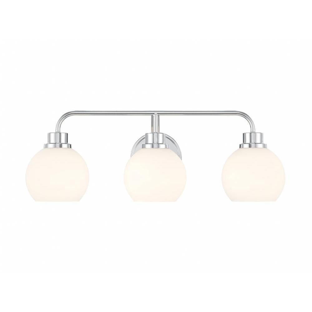 3-Light Bathroom Vanity Light in Chrome