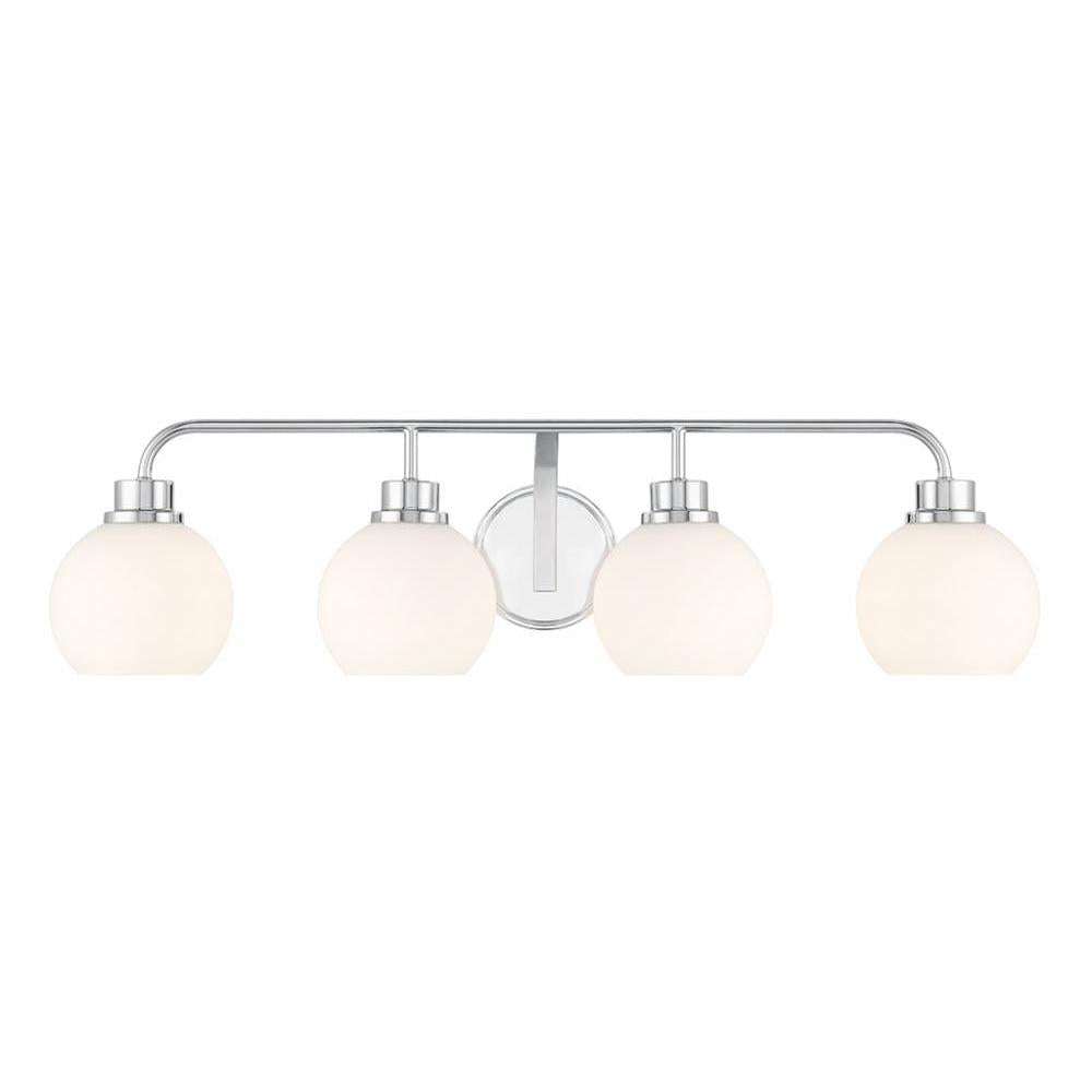 4-Light Bathroom Vanity Light in Chrome