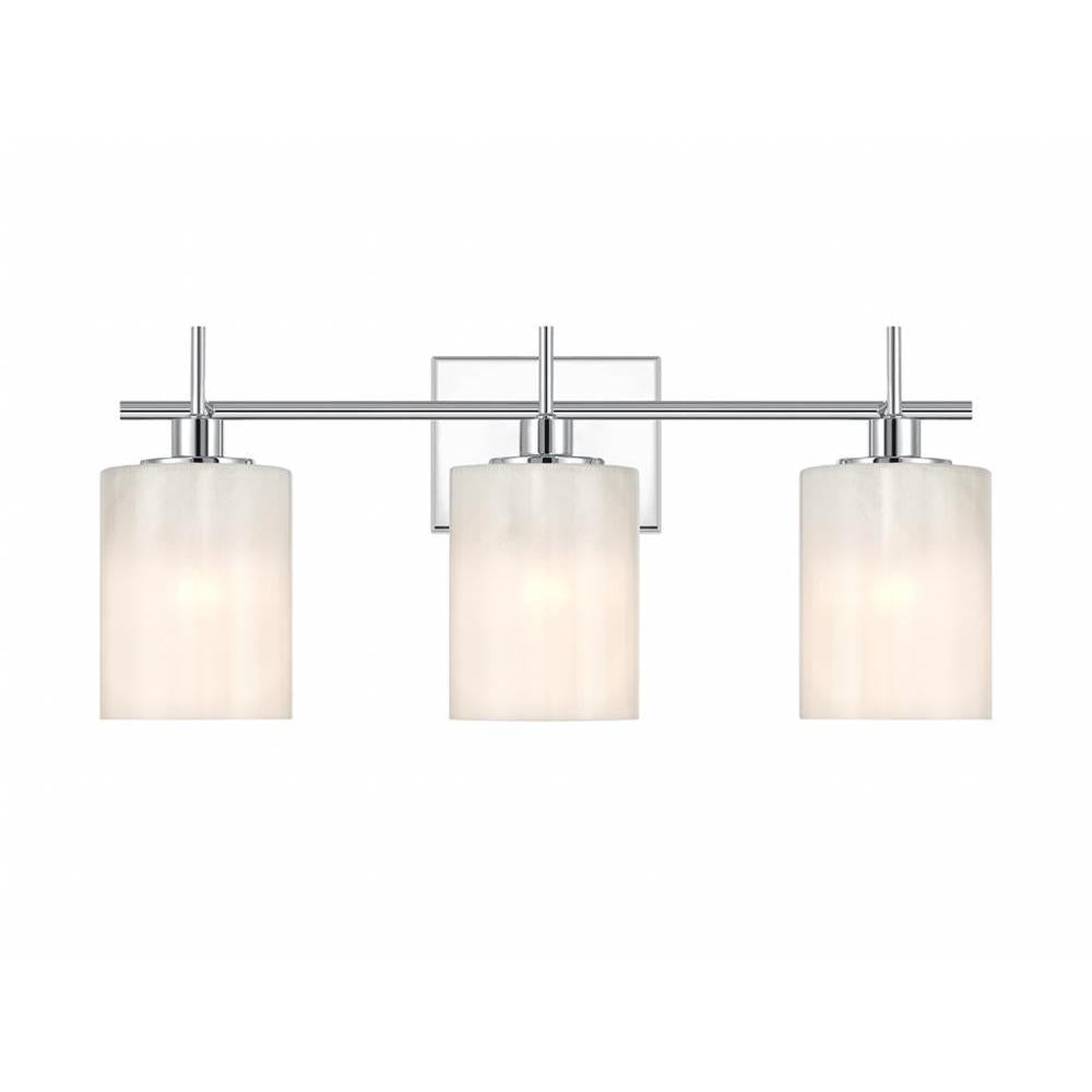 3-Light Bathroom Vanity Light in Chrome