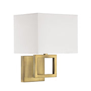 1-Light Wall Sconce in Natural Brass
