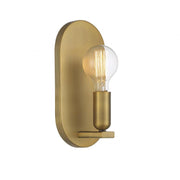 1-Light Wall Sconce in Natural Brass