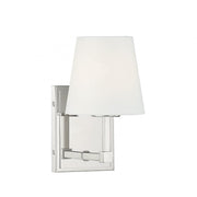 1-Light Wall Sconce in Polished Nickel