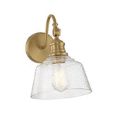 1-Light Wall Sconce in Natural Brass