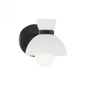 1-Light Wall Sconce in Matte Black
