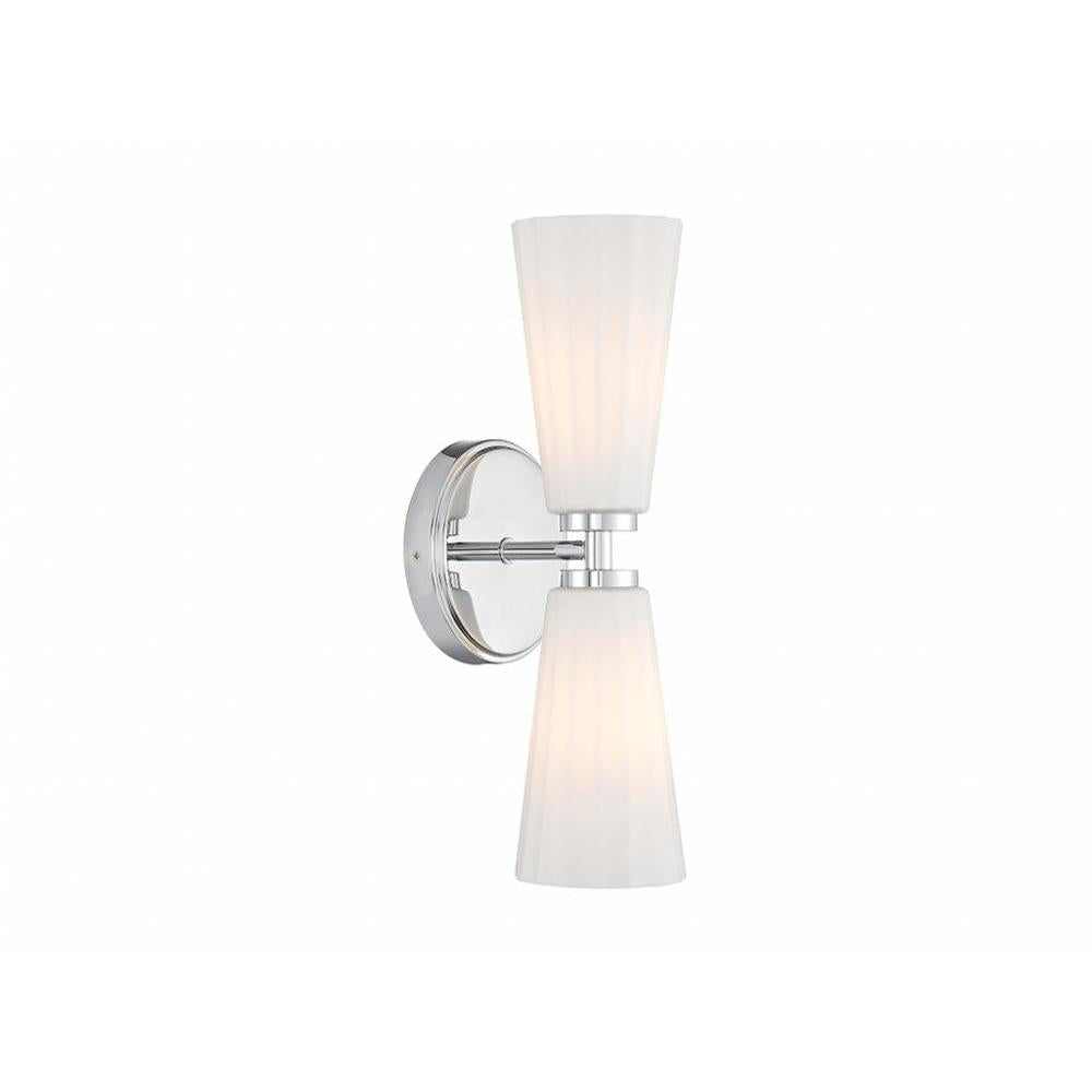 2-Light Wall Sconce in Chrome