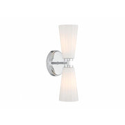 2-Light Wall Sconce in Chrome