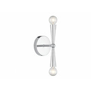 2-Light Wall Sconce in Chrome