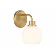 1-Light Wall Sconce in Natural Brass