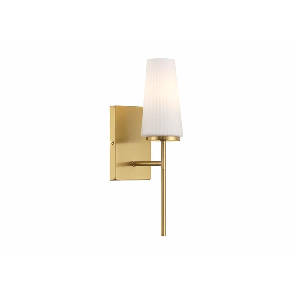 1-Light Wall Sconce in Natural Brass