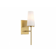 1-Light Wall Sconce in Natural Brass