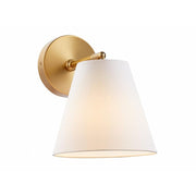 1-Light Wall Sconce in Natural Brass (Set of 2)