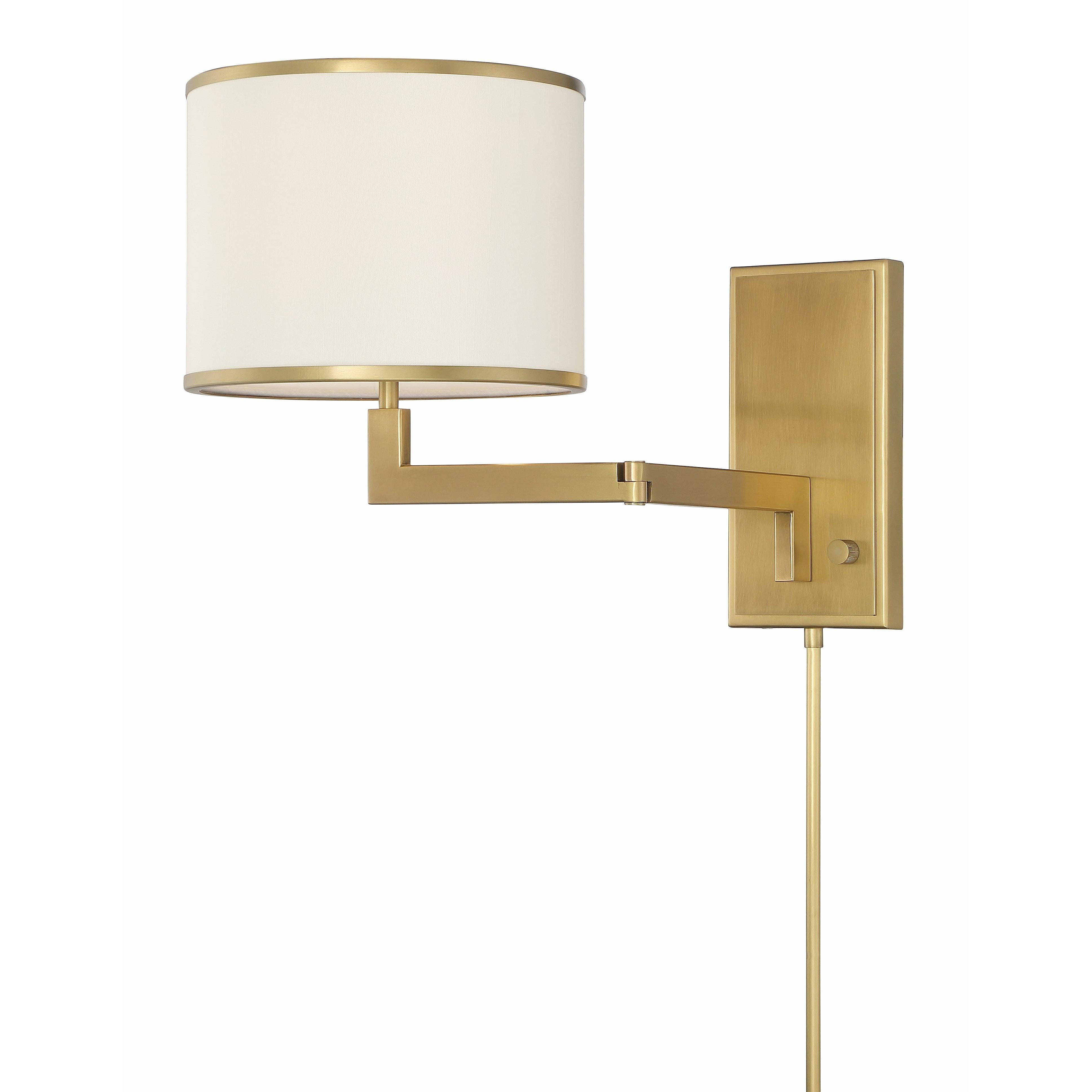 Crystorama Madison MAD-B4101-AG – 10 Inch – 1 Light – Sconce – Aged Brass – Dry Rated