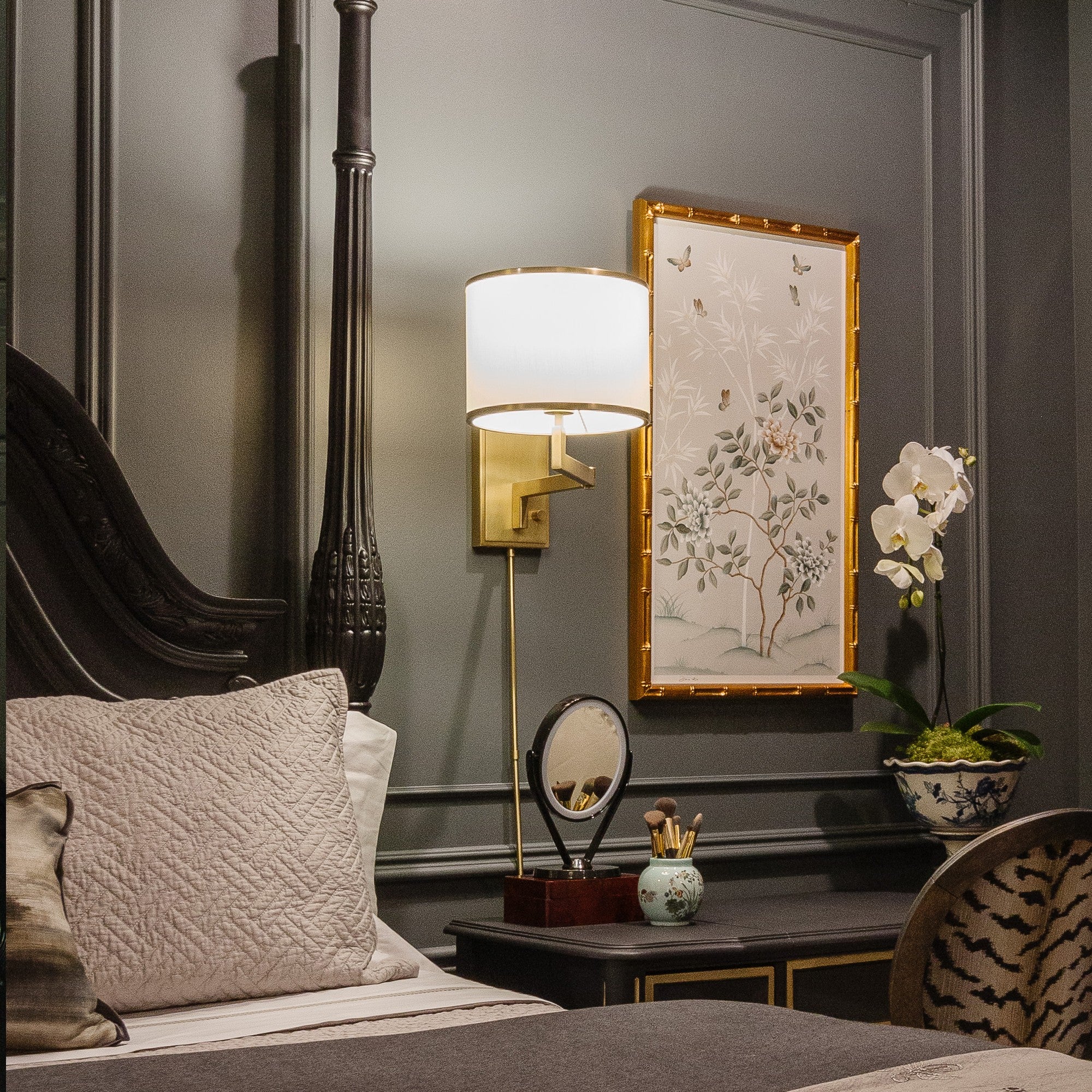 Crystorama Madison MAD-B4101-AG – 10 Inch – 1 Light – Sconce – Aged Brass – Dry Rated