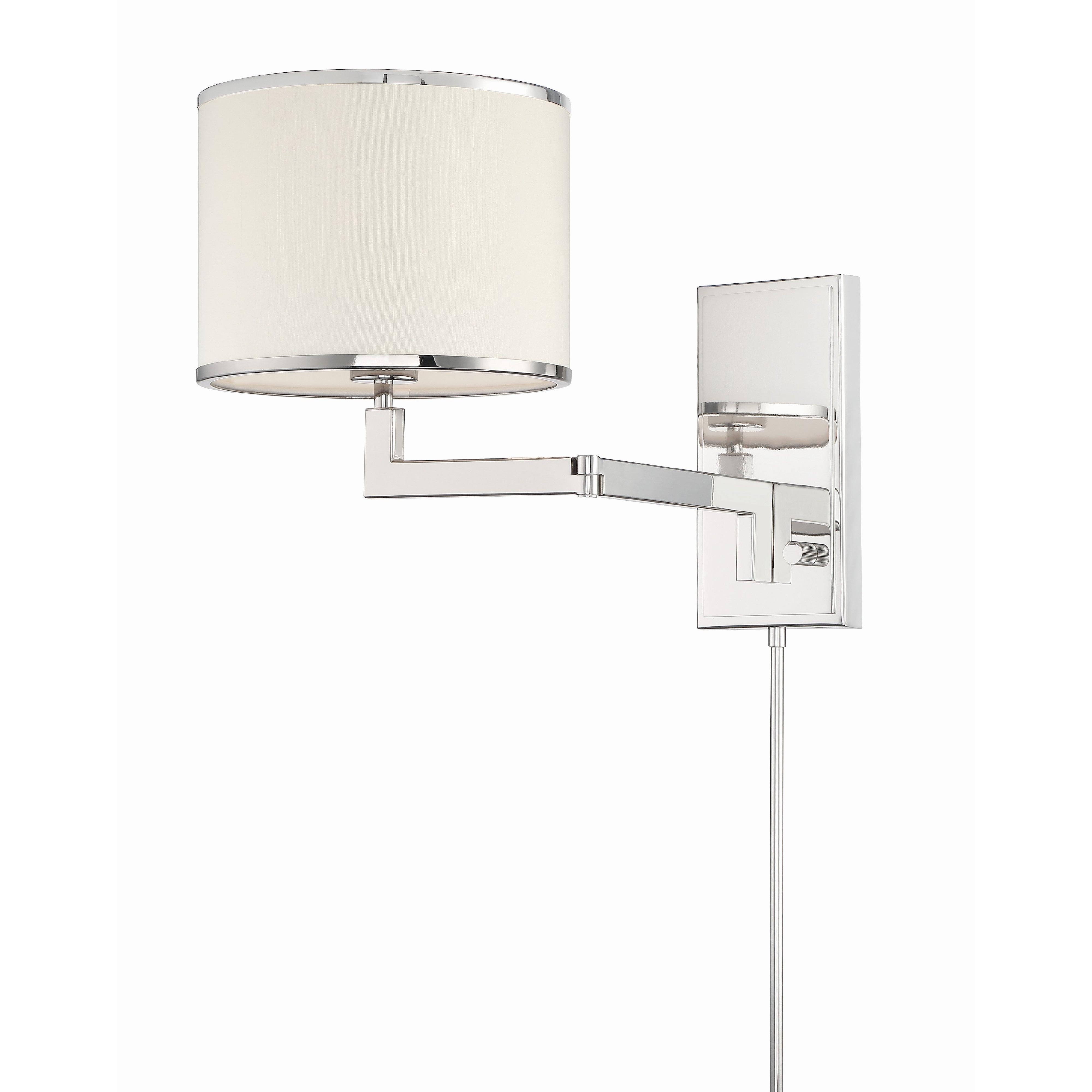 Crystorama Madison MAD-B4101-PN – 10 Inch – 1 Light – Sconce – Polished Nickel – Dry Rated