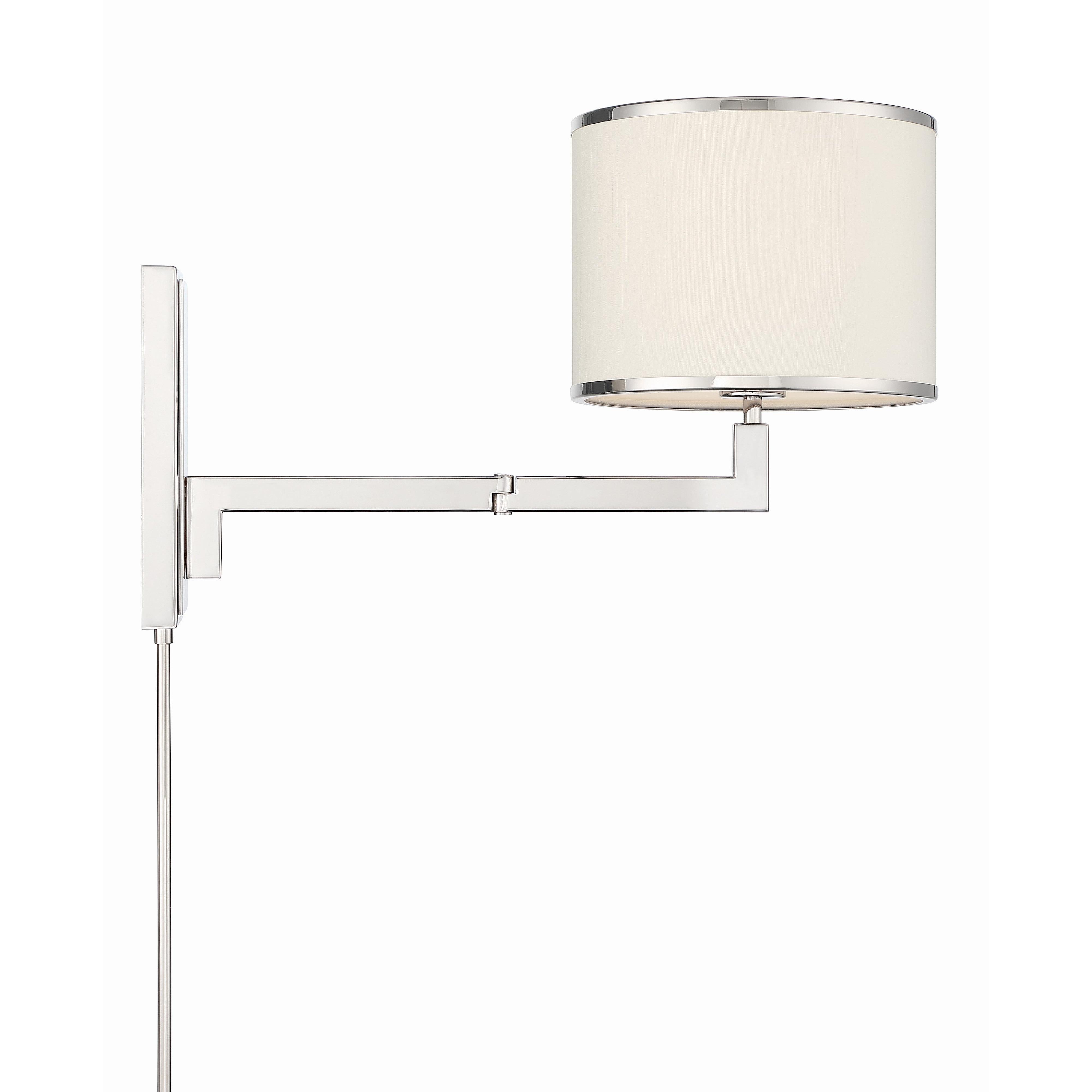 Crystorama Madison MAD-B4101-PN – 10 Inch – 1 Light – Sconce – Polished Nickel – Dry Rated