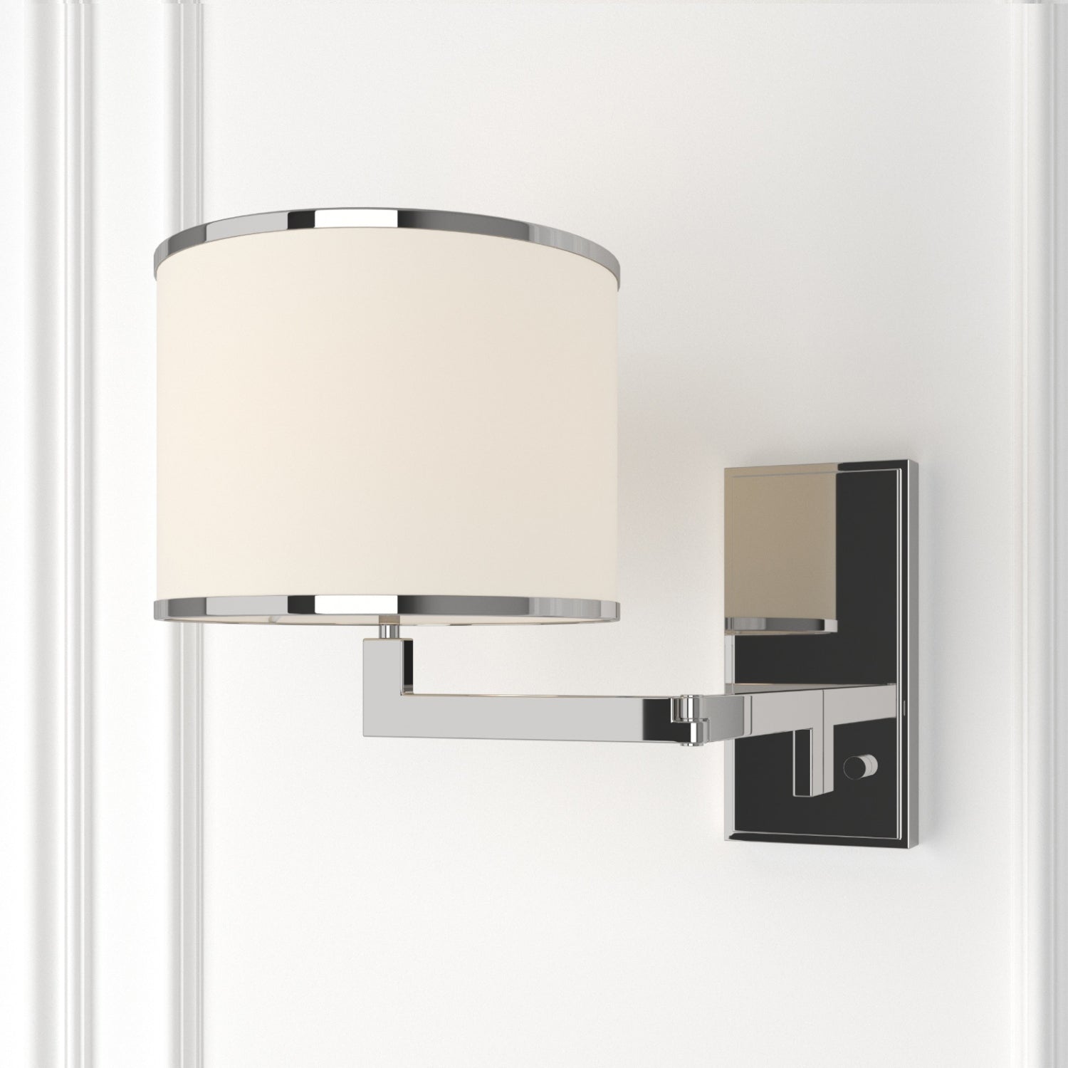 Crystorama Madison MAD-B4101-PN – 10 Inch – 1 Light – Sconce – Polished Nickel – Dry Rated