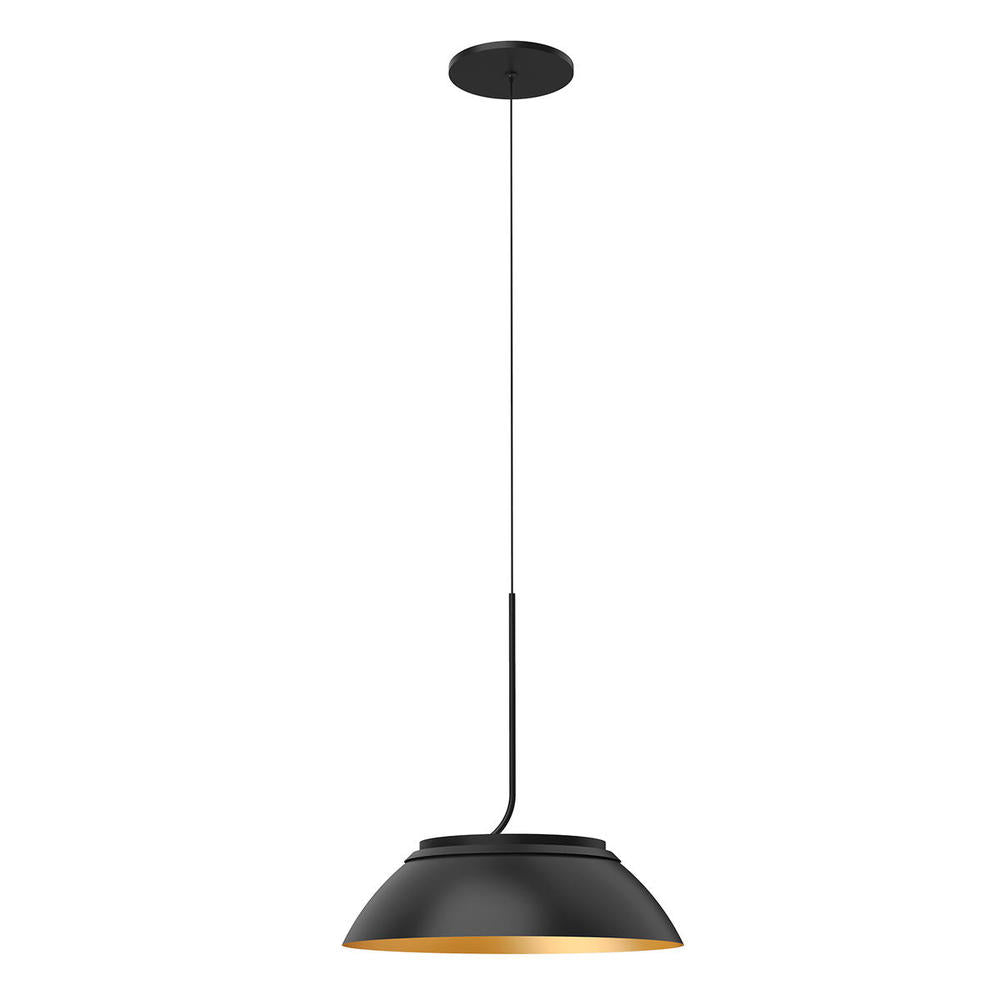 Kuzco Lighting MAGELLAN PD51212-BK/GD 12 Inch Pendant Transitional - Black and Gold