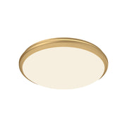 Malta 12-in Brushed Gold LED Flush Mount